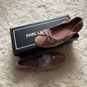 Karl Lagerfeld Blush Velma Flats